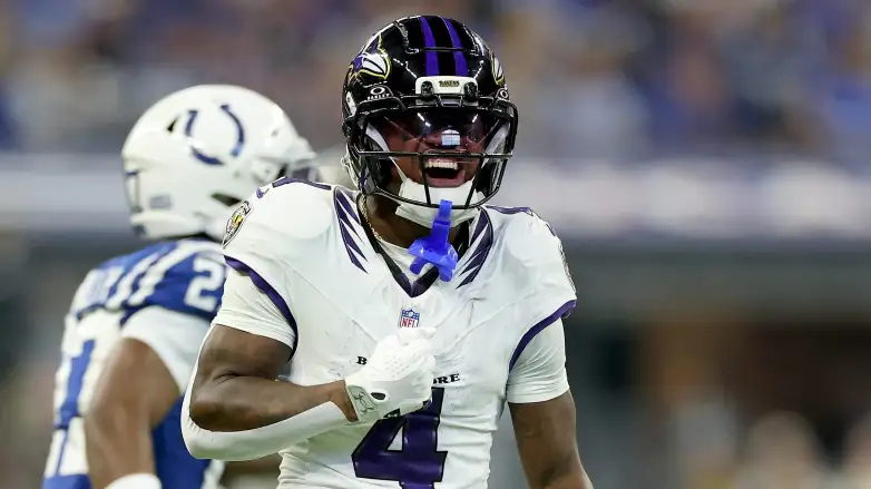 Baltimore Ravens running back Zay Flowers